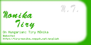monika tiry business card