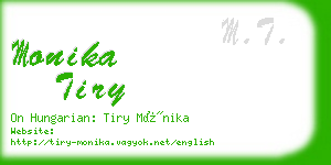 monika tiry business card